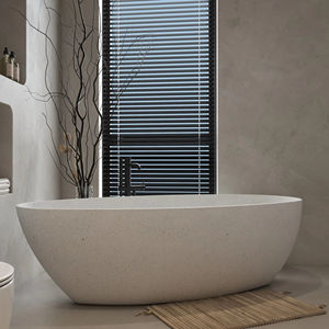 Diseño moderno Independiente Superficie sólida Remojo Bañera <span class=keywords><strong>de</strong></span> <span class=keywords><strong>hidromasaje</strong></span> Bañera <span class=keywords><strong>de</strong></span> baño <span class=keywords><strong>de</strong></span> piedra artificial para apartamento - Product Image 1