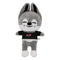 En stock, Nouvelle arrivée transfrontalière : Jouets en peluche Chien Stray Child, Rembourrage en polyester et coton PP - Poupées Leeknow Hyunjin - Cadeau
