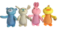Jouets en peluche interactifs et couineurs pour chiots, en coton et PP, personnalisables en grande quantité, avec fonctions de nettoyage des dents et sons de mâchage populaires