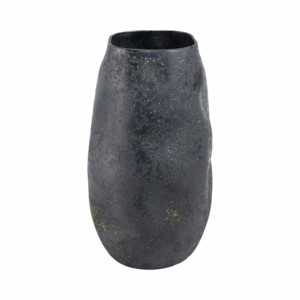Vaso ovale moderno in terracotta testurizzata per soggiorno e decorazioni per la casa - Product Image 3