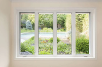 Hochwertiges UPVC-Glass chiebe fenster mit doppelt verglasten UPVC-Schiebefenstern