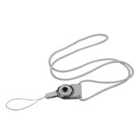 Cordon de cou universel en polyester imperméable anti-perte pour téléphone, logo personnalisé, style contemporain, impression par transfert thermique