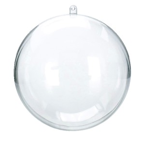 Transparent Acrylic Balls 4-20cm Hollow Round PS Plastic Ornaments For Christmas Decoration Hanging DIY Craft Gift - Product Image 3