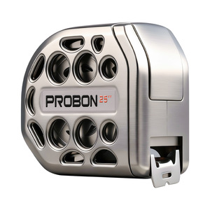 Probon Hollow Waterproof Tape Measure 25ft Double Sided Electroplated Nickel - Product Image 5