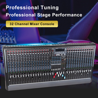 Console de Mixage Audio Professionnelle INSIGAI Prix d'Usine, Système Sonore 32 Canaux, Contrôle DJ de Scène, Table de Mixage 32 Voies