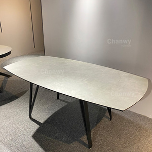 Comedor Modern Furniture Extendable Dining <b>Table</b> Sets With <b>Chairs</b> Smart <b>Foldable</b> Sintered Stone Mechanism <b>Tables</b> CW-701DT Extend - Product Image 3