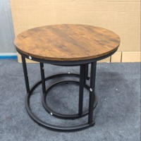 Fabricant en gros Deluxstar, meubles pour la maison, table basse pliante moderne, usine ODM, table basse sur mesure pour salon, métal + bois
