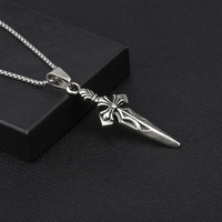 Pendentif de film pour homme, bijoux diars de Vampire, colliers et pendentifs gothiques fantaisie croix avec chaîne de haute qualité
