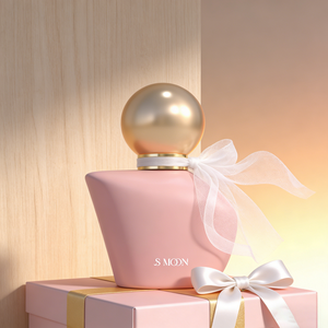 Botella de Perfume de Vidrio de Lujo de 50 ml y 100 ml, Color Rosa con Tapa Dorada y Bolsa de Regalo, Botella de Vidrio Vacía Personalizada para Mujer - Product Image 3