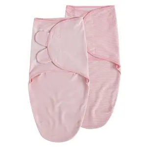 Morbido cotone organico regolabile neonato bambino 0-3 mesi coperta sacco letto di sicurezza per bambini o avvolgente avvolgente