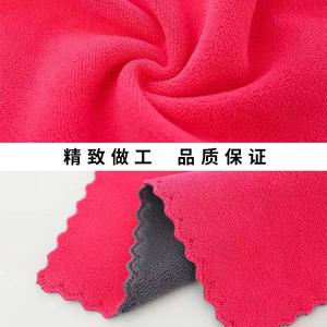 Chiffon de cuisine absorbant, torchon, serviette à main, éponge à récurer, chiffon de nettoyage en microfibre corail bicolore à bords coupés, vente en gros pour - Product Image 5