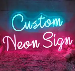 Özel logo yazma kelime led neon flex işareti akrilik neon işareti bar işareti