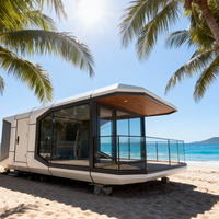 XULV Maison préfabriquée de luxe moderne en acier et verre, cabine capsule spatiale pratique, hébergement mobile écologique, hôtels préfabriqués pour le tourisme