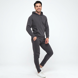 Training and Jogging Wear Men Pullover Tracksuit In Solid Color 100% Cotton Fabric Made Men Pullover Tracksuit - Product Image 2