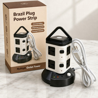 Support de bureau portable en gros avec sac de rangement, veilleuse, ports USB, USB-C et PD, multiprise intégrée