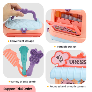 Zhorya — ensemble de MINI jouets de maquillage, belle princesse, <span class=keywords><strong>coiffeuse</strong></span> et <span class=keywords><strong>valise</strong></span>, cadeau pour filles, 2 en 1 - Product Image 4