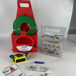 Equipo de soldadura y corte portátil UWELD con manguera y reguladores para trabajos en metal - Product Image 1