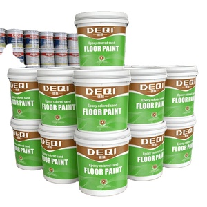 DEQI ODM/OEM Revestimiento Epóxico Autonivelante con Efecto Mármol, Pintura Interior para Pisos de Concreto Líquido con Arena de Colores - Product Image 1