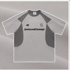 Sports Rugby Jersey <b>Summer</b> Breathable Mesh Patchwork Oversized Raglan Short Sleeve T-<b>Shirt</b> Unisex Fashion Sports Jersey - Product Image 4