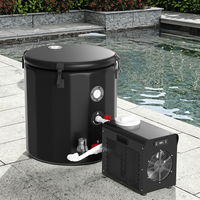 Ambohr Nouvelle arrivée 1/3 Hp Mini Lite Petit bain de glace portable Refroidisseur d'eau Baignoire de glace pour la récupération de la thérapie sportive en plongée froide
