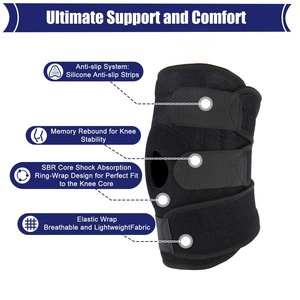 Genouillère Orthopédique de Sport à Ressorts, Respirante, Épaisse, Réglable, Antidérapante, en Néoprène, à Compression Professionnelle - Product Image 4