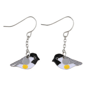 Orecchini Pendenti Vintage a Forma di Passero, Stile Smaltato, Minimalisti per Donna - Product Image 5
