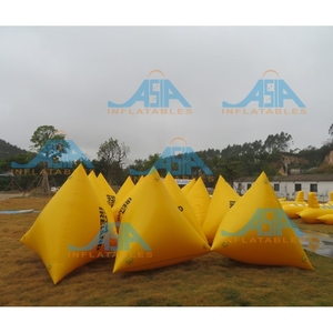 <span class=keywords><strong>Inflatable</strong></span> Triangle Air Buoys Nước Nổi Rào Cản Pyramide Phao Cho Racing Marks - Product Image 4
