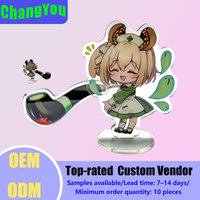 Présentoir en acrylique rotatif double face personnalisé en gros pour figurines artisanales, musicales, d'amour, d'anime, de remise de diplôme, de Pâques, de Noël et souvenirs