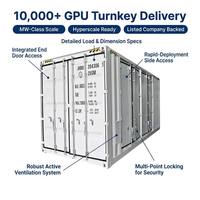20英尺定制液冷数据中心模块化移动数据中心解决方案，适用于AI、HPC、云计算，高密度、低PUE