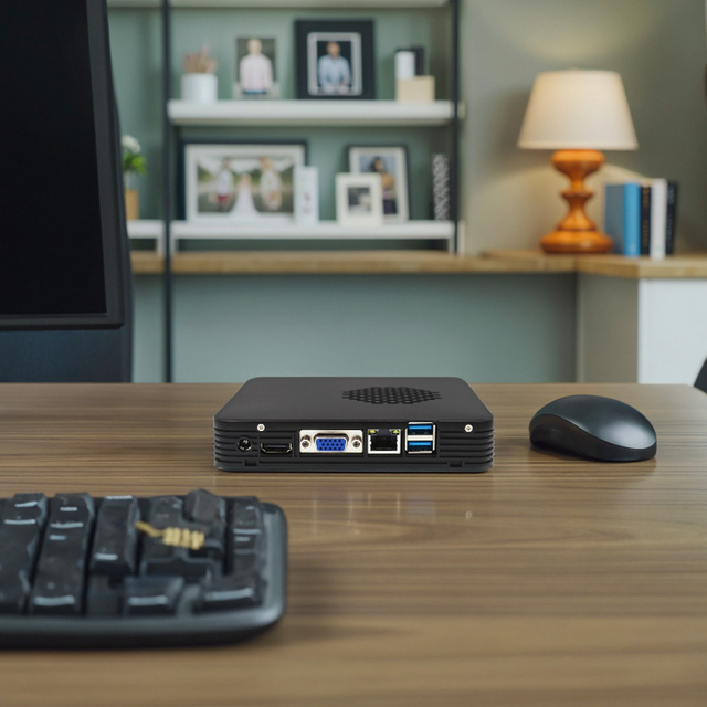 Sharerdp Customize Intel Celeron N2840 J1800 Dual Core 2thread DDR3 HD VGA RJ45 Ports Portable Small Desktop Computer Mini PC