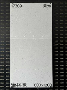 Carrelage en terrazzo granulaire blanc 600x1200 de haute qualité pour les magasins de vêtements, les chaînes de magasins automobiles et les centres commerciaux, carreaux en porcelaine - Product Image 2