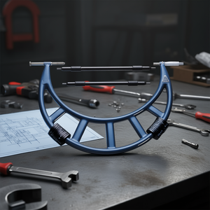 <b>Micrometer</b> With Interchangeable Rods Precision Measurement Tool For Mechanical Work - Product Image 3