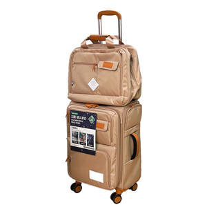 Valise à roulettes deux pièces en tissu Oxford ultra-léger, exportée du <span class=keywords><strong>Japon</strong></span>, avec roues pivotantes, serrure, multifonctionnelle et multi-poches - Product Image 1