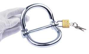 Esposas de cadena de acero inoxidable, equipo sexual al por mayor con doble bloqueo, esposas de mano de metal para sexo - Product Image 4