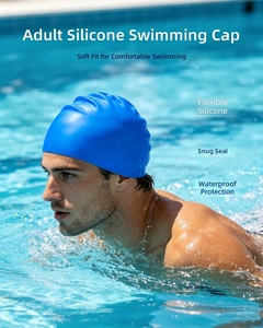 JW-YY102 Vente en gros fabricant <span class=keywords><strong>Bonnet</strong></span> <span class=keywords><strong>de</strong></span> <span class=keywords><strong>bain</strong></span> en silicone imperméable couleur unie 55g pour adulte, <span class=keywords><strong>bonnet</strong></span> <span class=keywords><strong>de</strong></span> plongée 50g - Product Image 2
