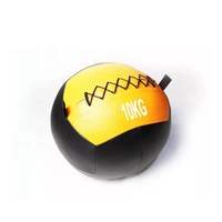 Logotipo personalizado 2lb 20lb equipo de gimnasia de pesas entrenamiento ejercicio Fitness Power Training Pu cuero medicina pared bola