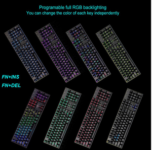 <span class=keywords><strong>Clavier</strong></span> de jeu mécanique 104 touches <span class=keywords><strong>Clavier</strong></span> de jeu rétroéclairé RVB personnalisé 104 touches <span class=keywords><strong>Clavier</strong></span> de jeu mécanique pour joueurs - Product Image 5