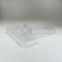 Emballage cosmétique en plastique transparent avec languette pliable personnalisée OEM ODM, finition mate