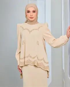 Fashion Islamic Clothing Ladies Dress Design Baju Kurung Muslim Dress