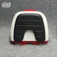 Borske Coffre de scooter personnalisé classique 38L en plastique PP ABS étanche, coffre arrière pour moto, boîte à bagages pour le rangement