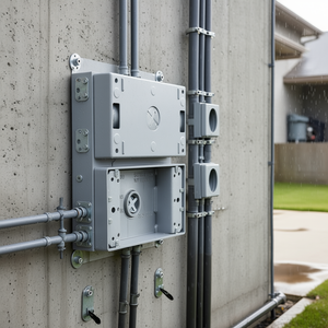 Accesorios de cableado, caja eléctrica resistente a la intemperie, 4,5 x 2,8 x 2 pulgadas, para conducto de 1/2 3/4 pulgadas, capacidad de 18,3 pulgadas cúbicas, 4 piezas - Product Image 2