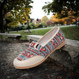 Chaussures de marche décontractées pour femmes, mocassins à enfiler, semelle plate, bout rond, pour un usage quotidien - Product Image 3