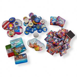 Cute <b>Magnets</b> Gift Glass <b>Magnets</b> for Fridge Round Glass Fridge <b>Magnet</b> for Whiteboard Office Cabinets Kitchen - Product Image 1