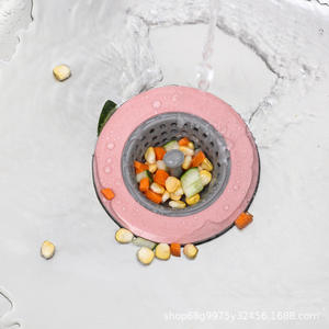 Hair and Floor Drain Cover Silicone Kitchen <b>Sink</b> Strainer Drain <b>Plugs</b> Strainers Sewer Hair Filter Collect Bath Drain Stopper - Product Image 3