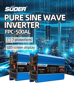 Biến tần sóng sin thuần Suoer FPC-500AL 12V 220V ngoài lưới điện <span class=keywords><strong>500W</strong></span> 1000W 1500W 2000W 3000W - Product Image 6