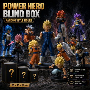 Figurine d'action de style anime, boîte mystère premium en PVC, personnage aléatoire, emballage personnalisé SON GOKU SAIYA KAKAROT VEGETA - Product Image 5