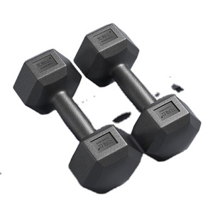 Équipement de musculation personnalisé Mancuernas Kurzhantel Ensemble d'<span class=keywords><strong>haltères</strong></span> <span class=keywords><strong>pour</strong></span> homme Ensembles d'<span class=keywords><strong>haltères</strong></span> hexagonaux en caoutchouc noir - Product Image 6