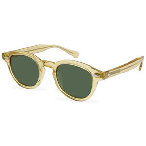 Lunettes de soleil rondes de haute qualité personnalisées faites à la main Lunettes de soleil en acétate classiques et uniques <span class=keywords><strong>TAC</strong></span> - Product Image 5