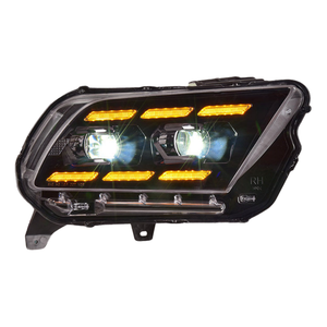 DOS pour Ford <span class=keywords><strong>Mustang</strong></span>, ensemble <span class=keywords><strong>de</strong></span> phares, modèles 10-14, <span class=keywords><strong>Mustang</strong></span> modifié avec des phares à LED, <span class=keywords><strong>feux</strong></span> <span class=keywords><strong>de</strong></span> <span class=keywords><strong>jour</strong></span>, clignotants - Product Image 1