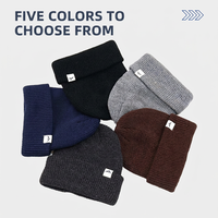 Bonnet en tricot unisexe personnalisé pour adulte, automne-hiver, avec logo en relief, personnalisation avec décoration en nœud, motif lettres pour le sport